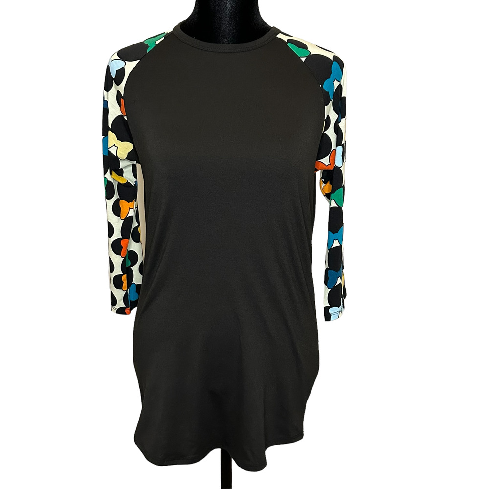 LuLaRoe Disney Minnie Mouse Randy Raglan Baseball Tee